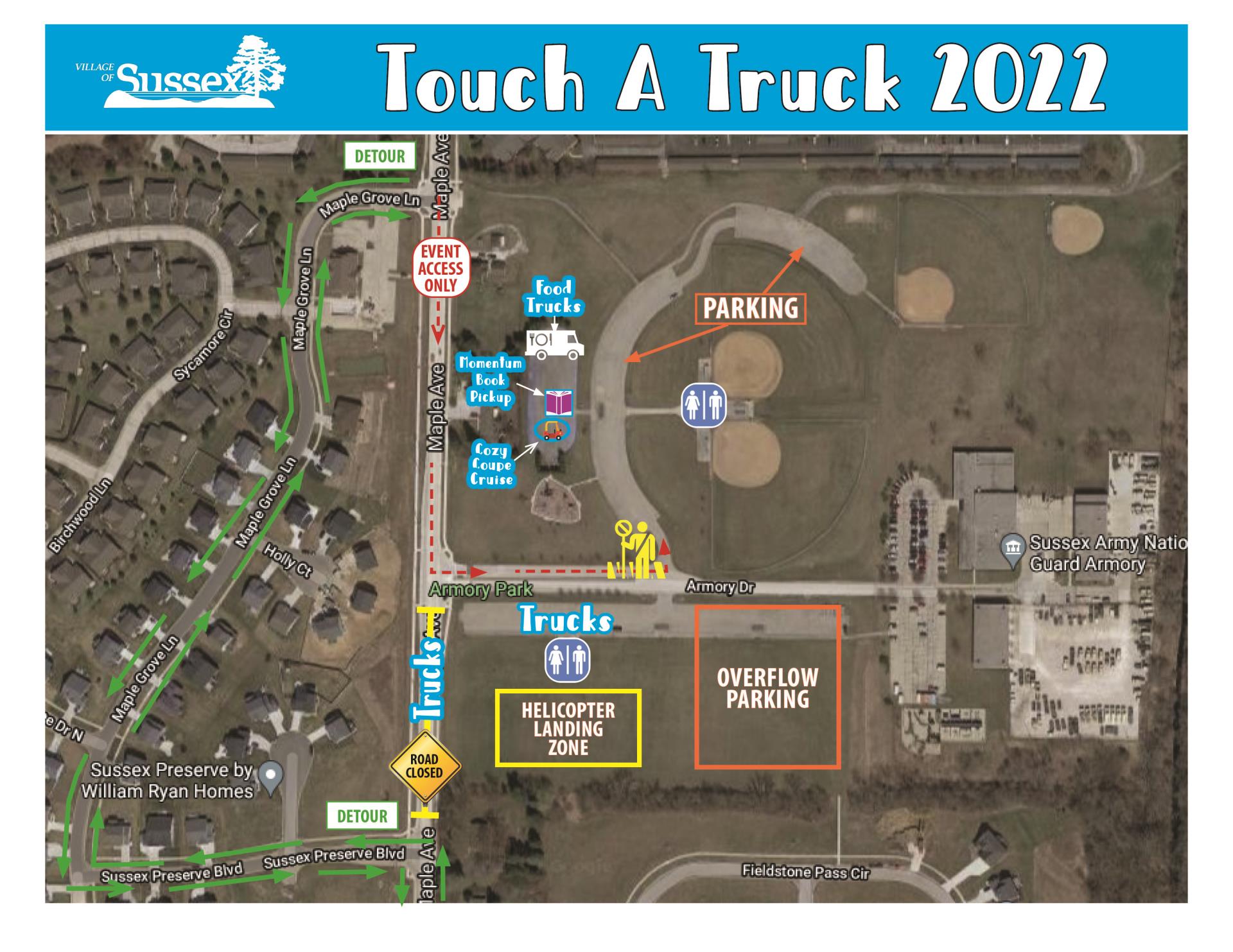 Touch-A-Truck Map